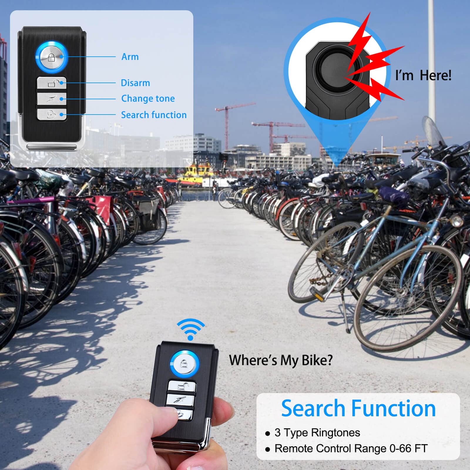 USUPERINK sensitivity switches close-up, lets users fine-tune vibration detection