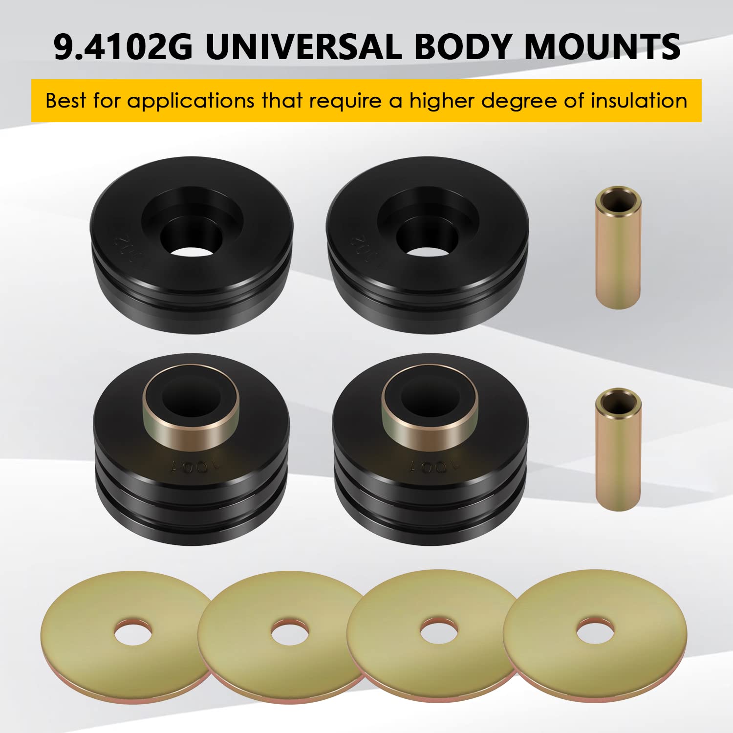 usvehj close-up of polyurethane bushing highlighting durable material and reduced vibration