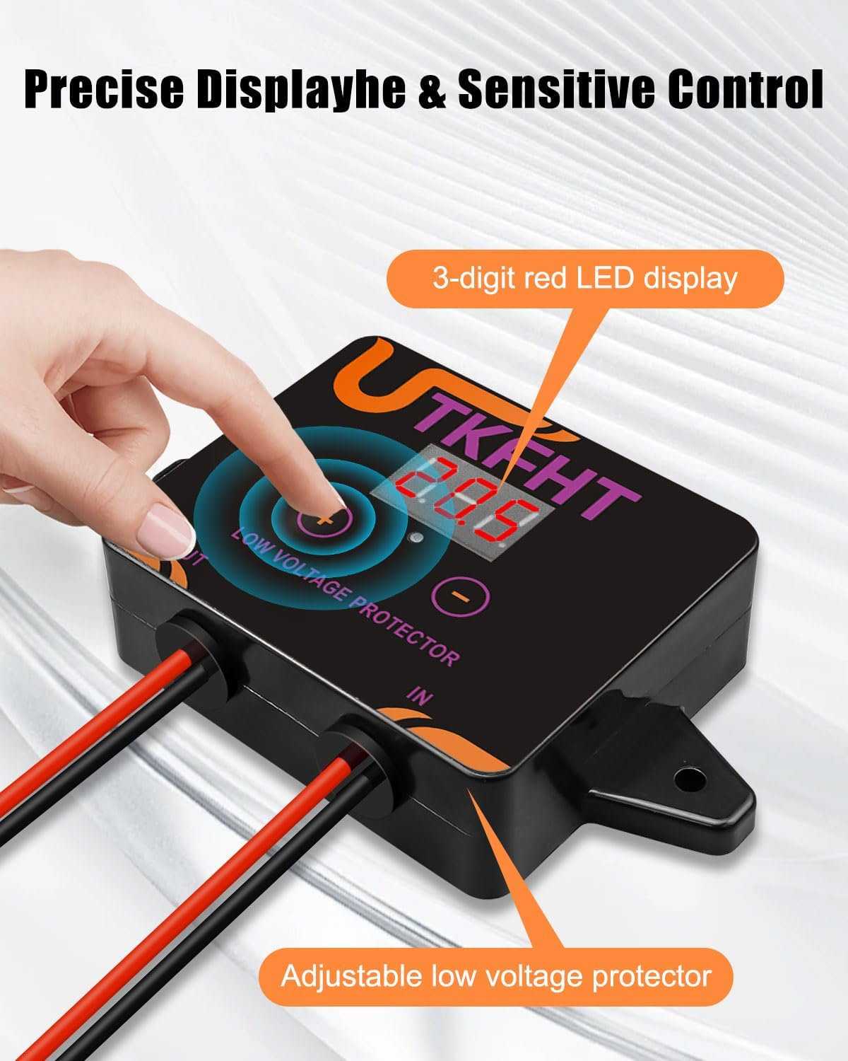 UTKFHT mounted in a solar junction box to protect off-grid batteries