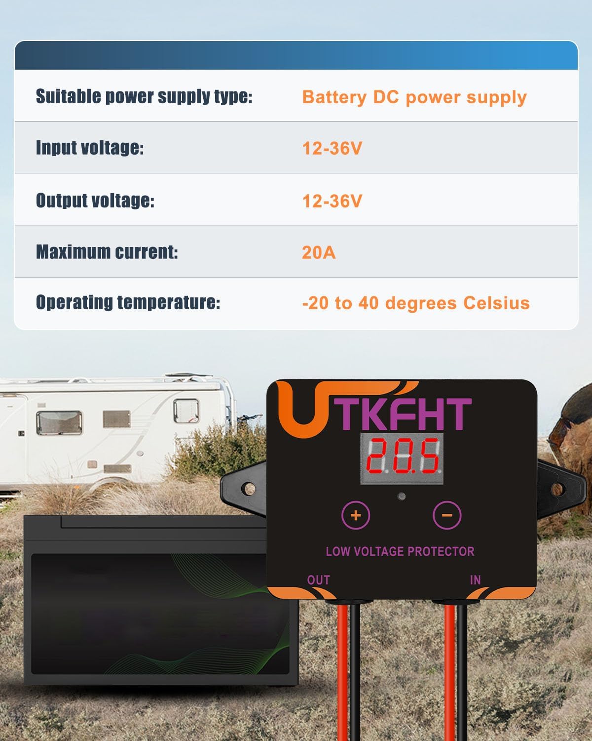 UTKFHT beside coin to show compact size and easy installation advantage