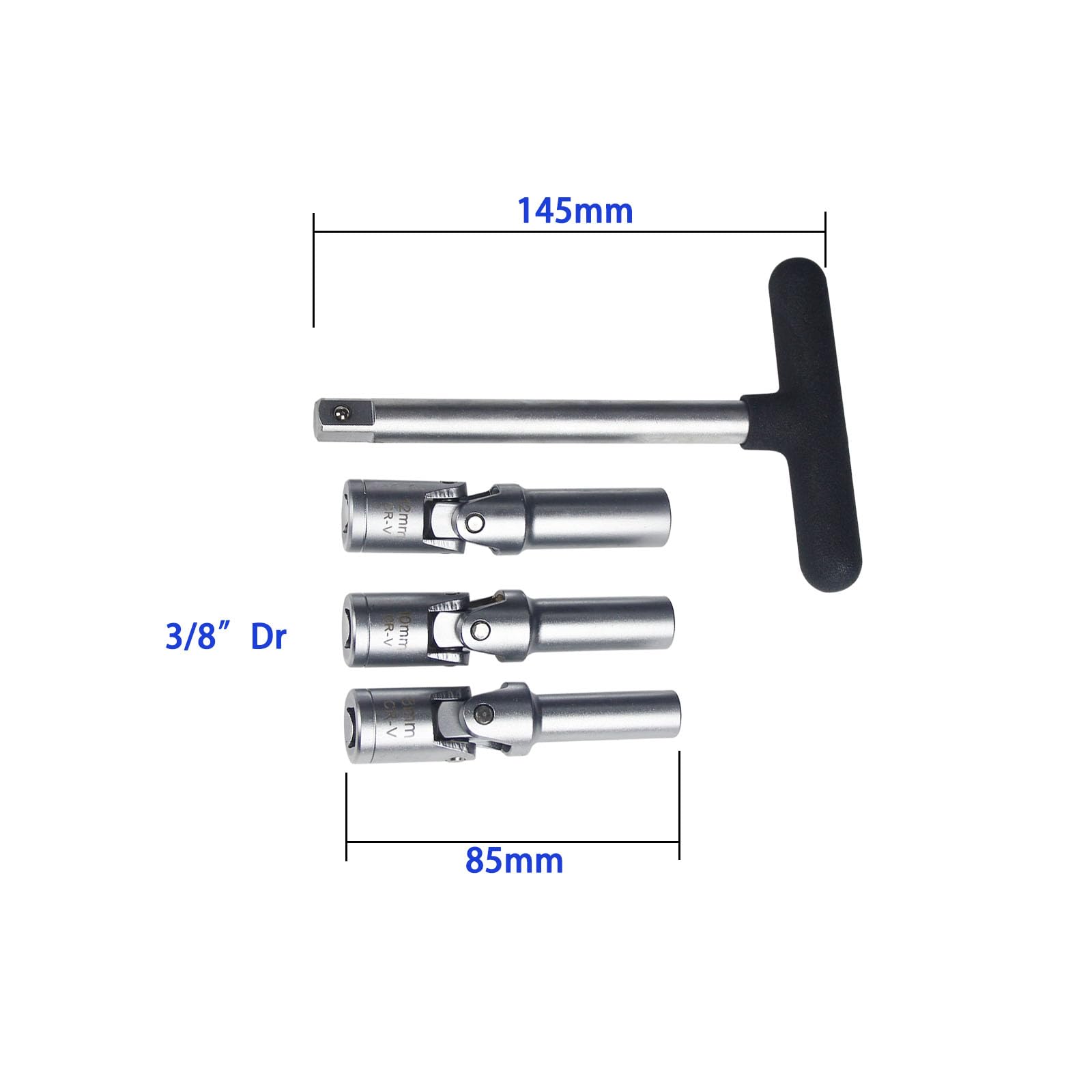 UTMALL universal joint detail demonstrating angle access and easier installation benefit