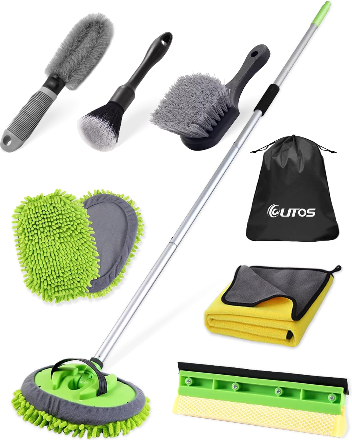 @utos front packaging showing full 8-piece kit and included tools for convenience