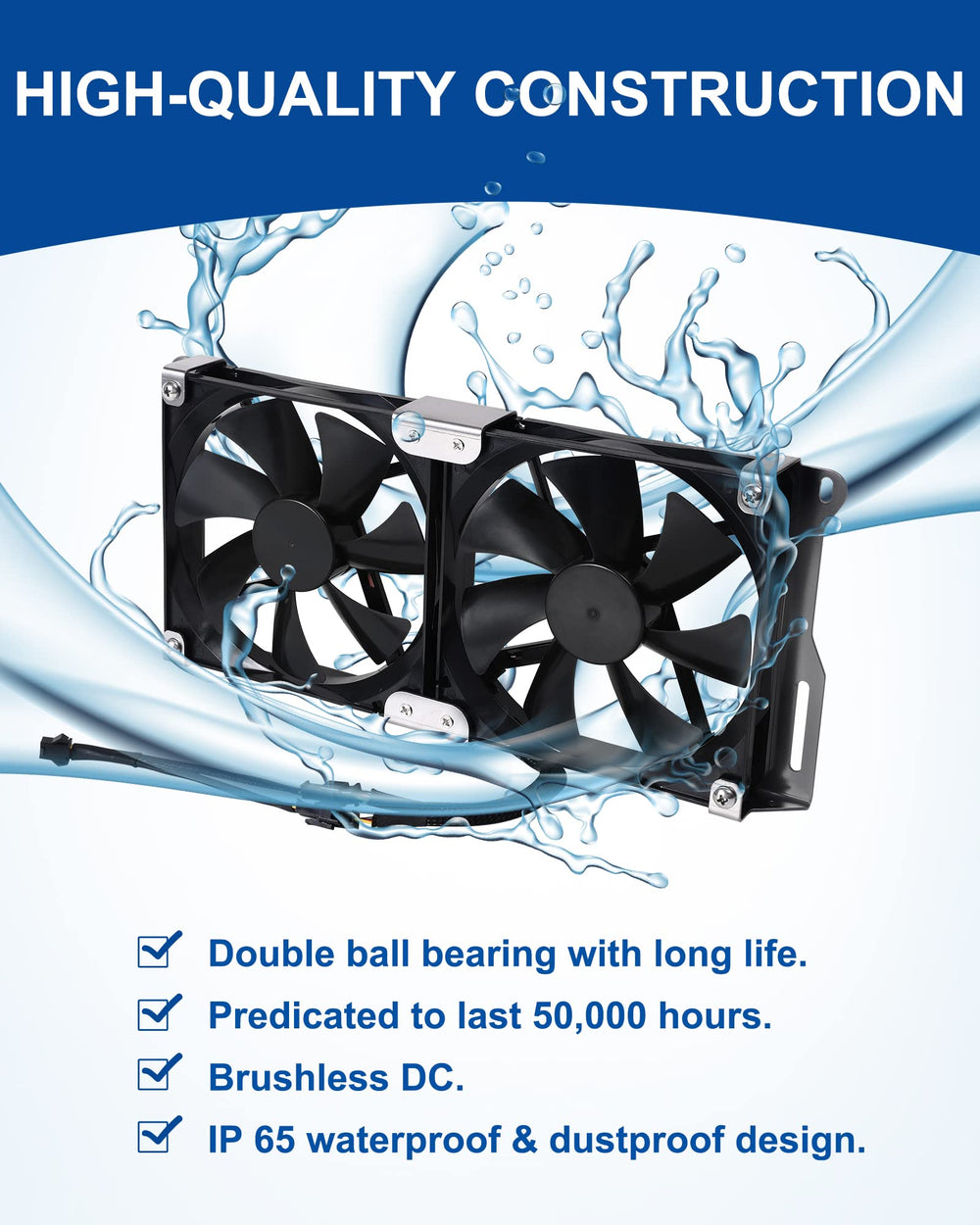 uueeGo fan mounted in RV side vent improving fridge ventilation effectiveness