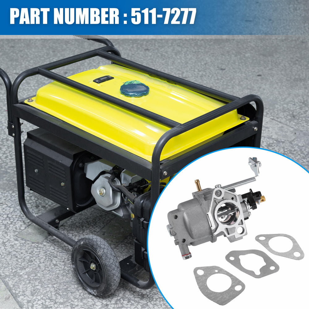uxcell carburetor with three gaskets laid out for easier installation