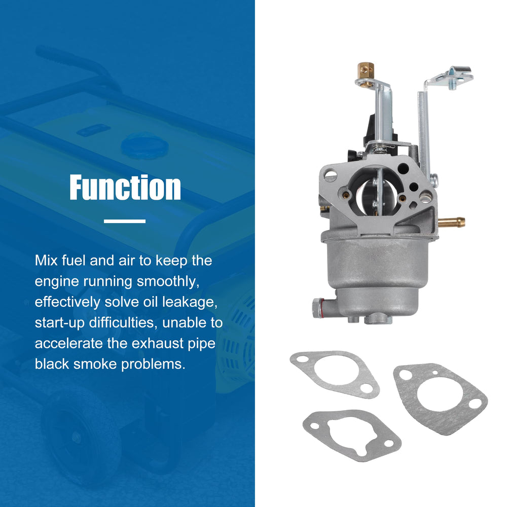uxcell carburetor installed on CAT generator showing correct alignment