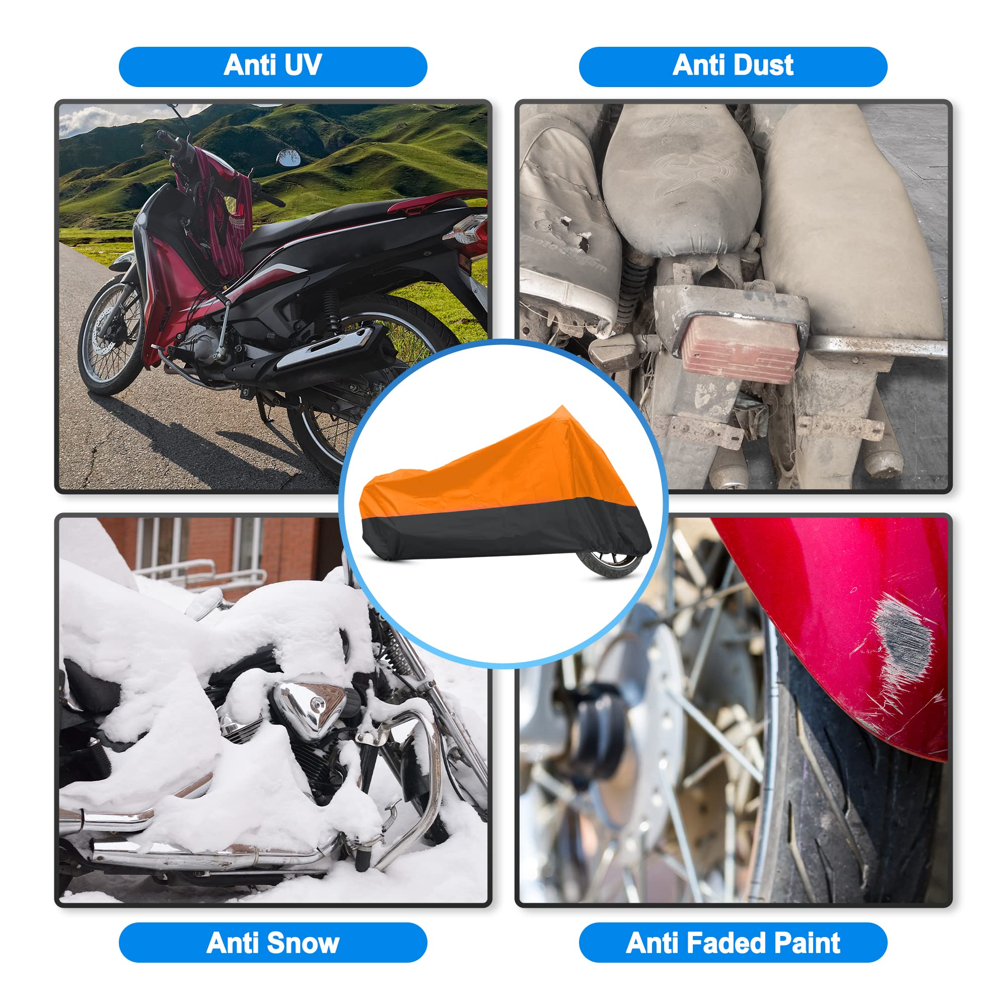 uxcell folded in included storage bag for compact transport and clean storage