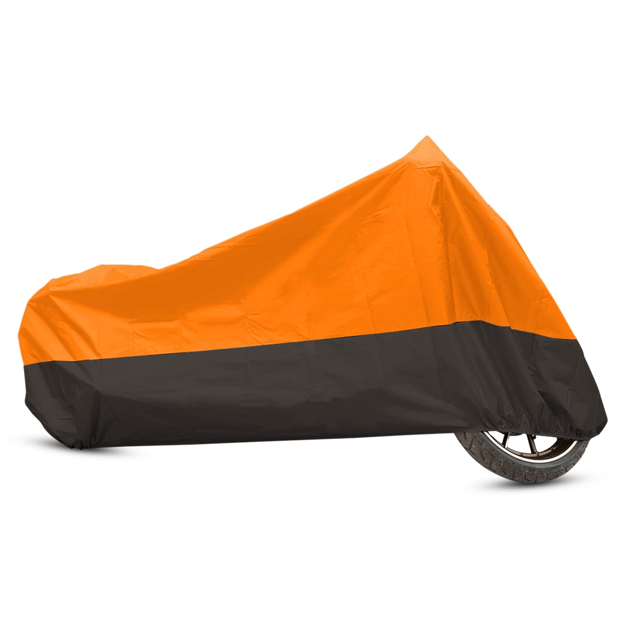 uxcell front view on cruiser showing full coverage and weather protection