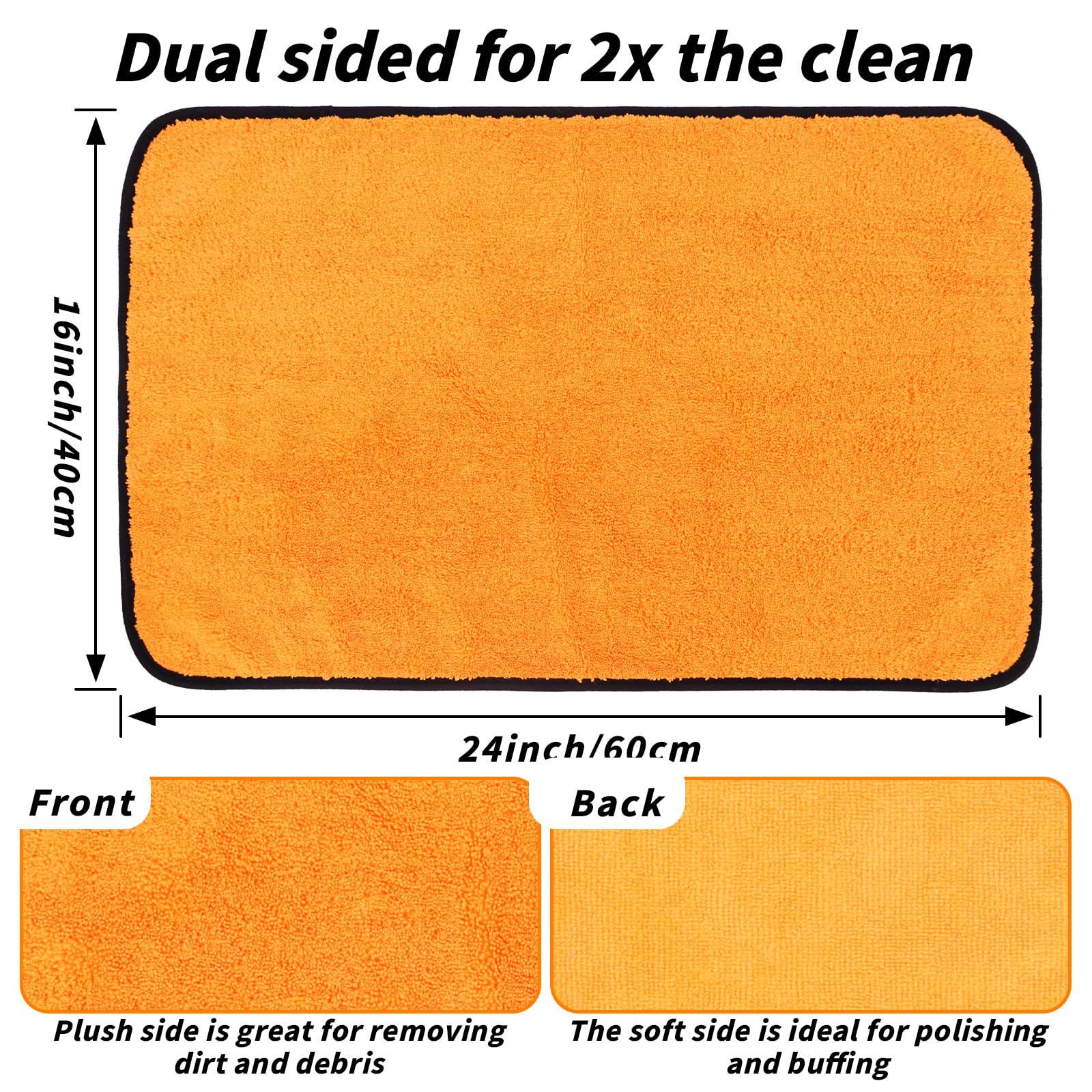 UZLU microfiber close-up showing dense fibers for superior absorption