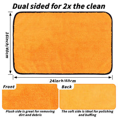 UZLU microfiber close-up showing dense fibers for superior absorption