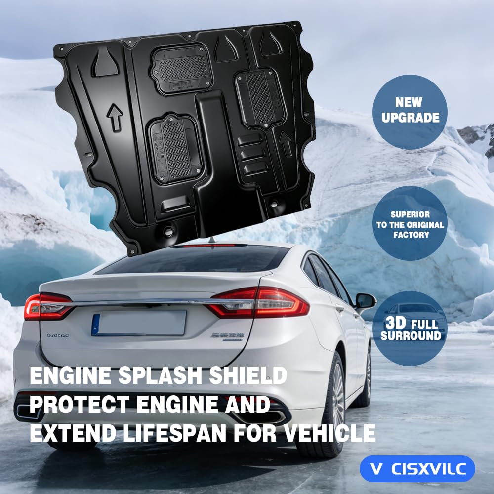V CisxviLC installed under a Ford Fusion protecting engine components
