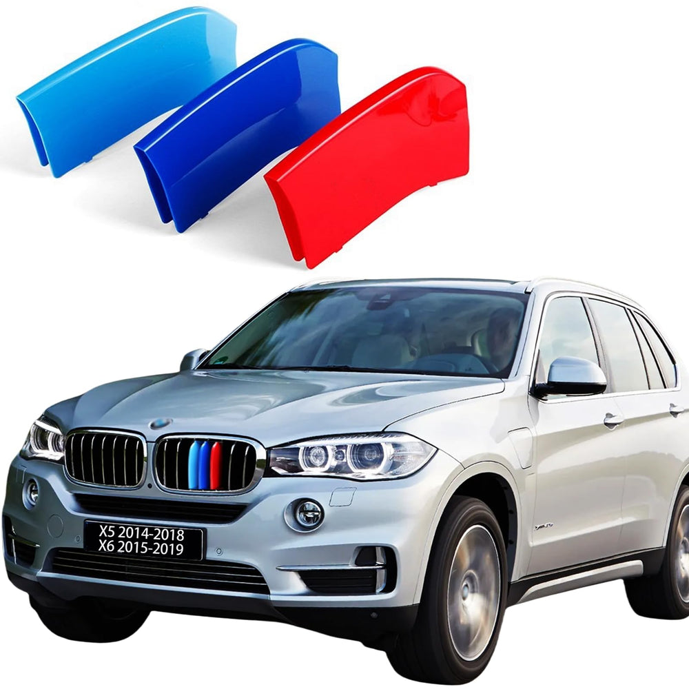 VaisbyTown grille insert installed on BMW front showing sporty accent