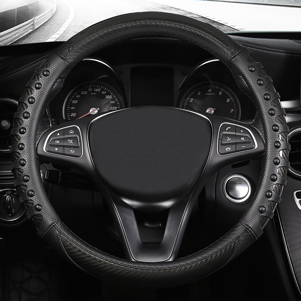 vaitarkli close-up of carbon fibre leather texture for improved grip