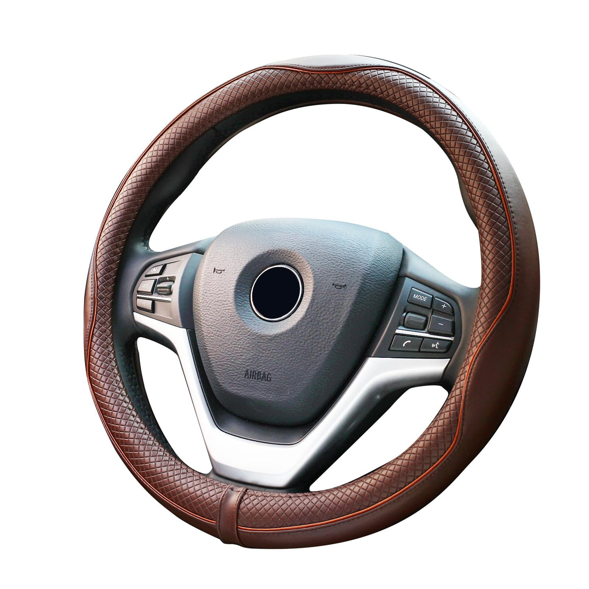Valleycomfy front view showing leather cover and premium finish, improving interior style