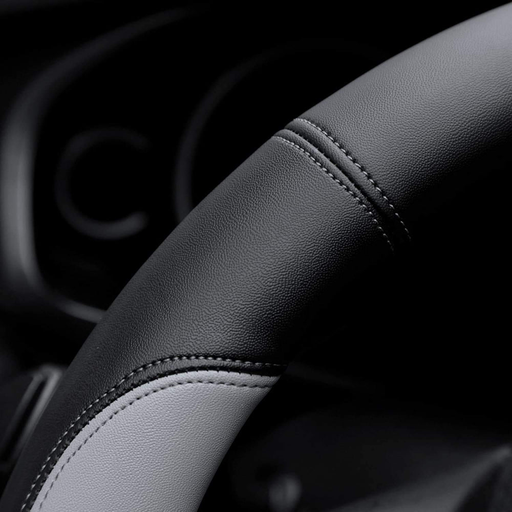 Valleycomfy installed on F150 steering wheel improving grip and comfort