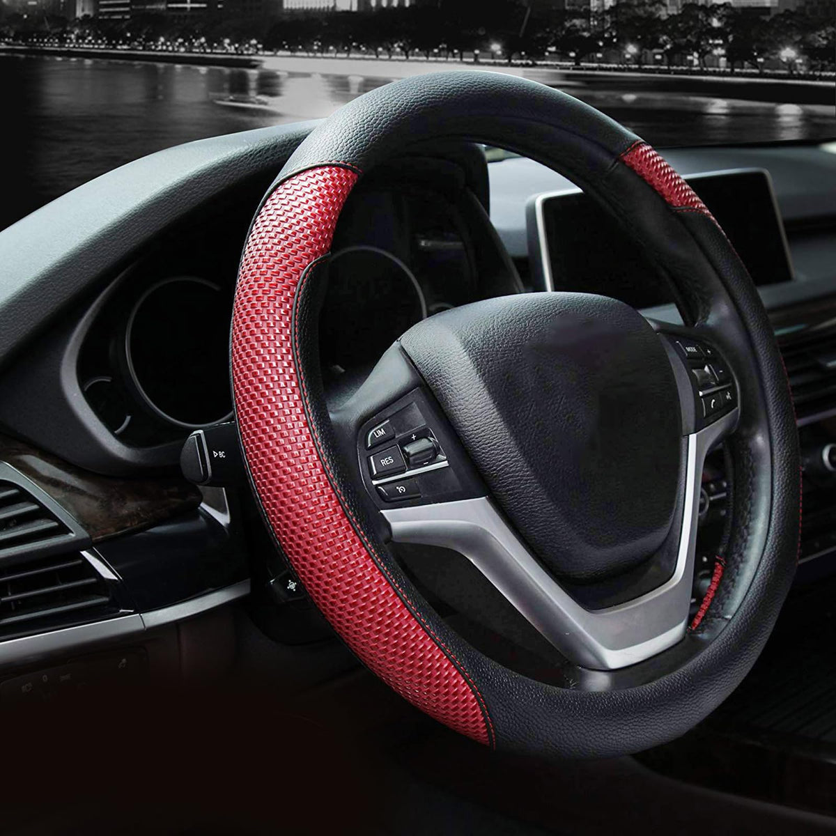 Valleycomfy red front view shows fit and improved grip