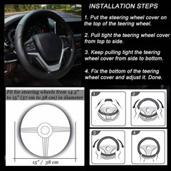 Valleycomfy installed on steering wheel for better control and style