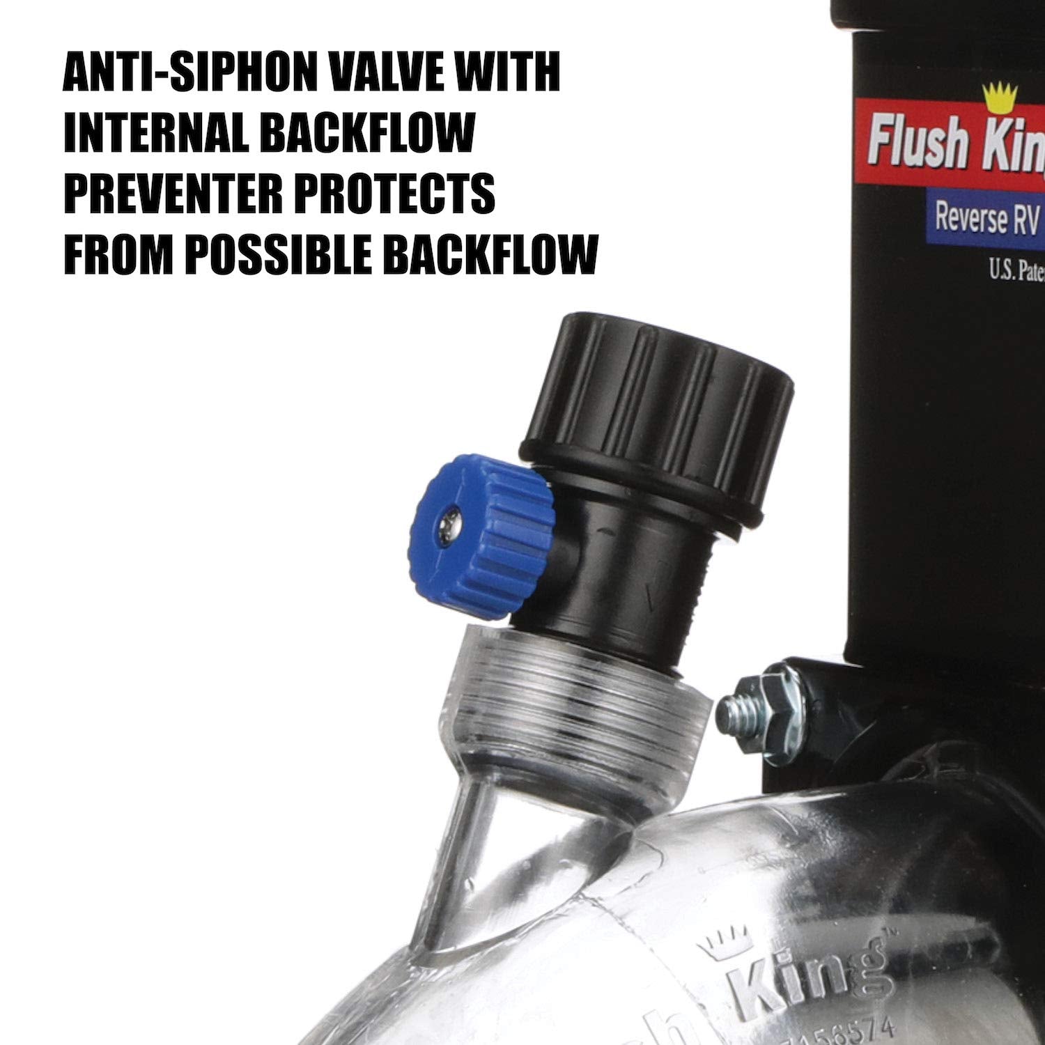 Valterra bayonet connection detail demonstrating tight, leak-resistant fitting benefit