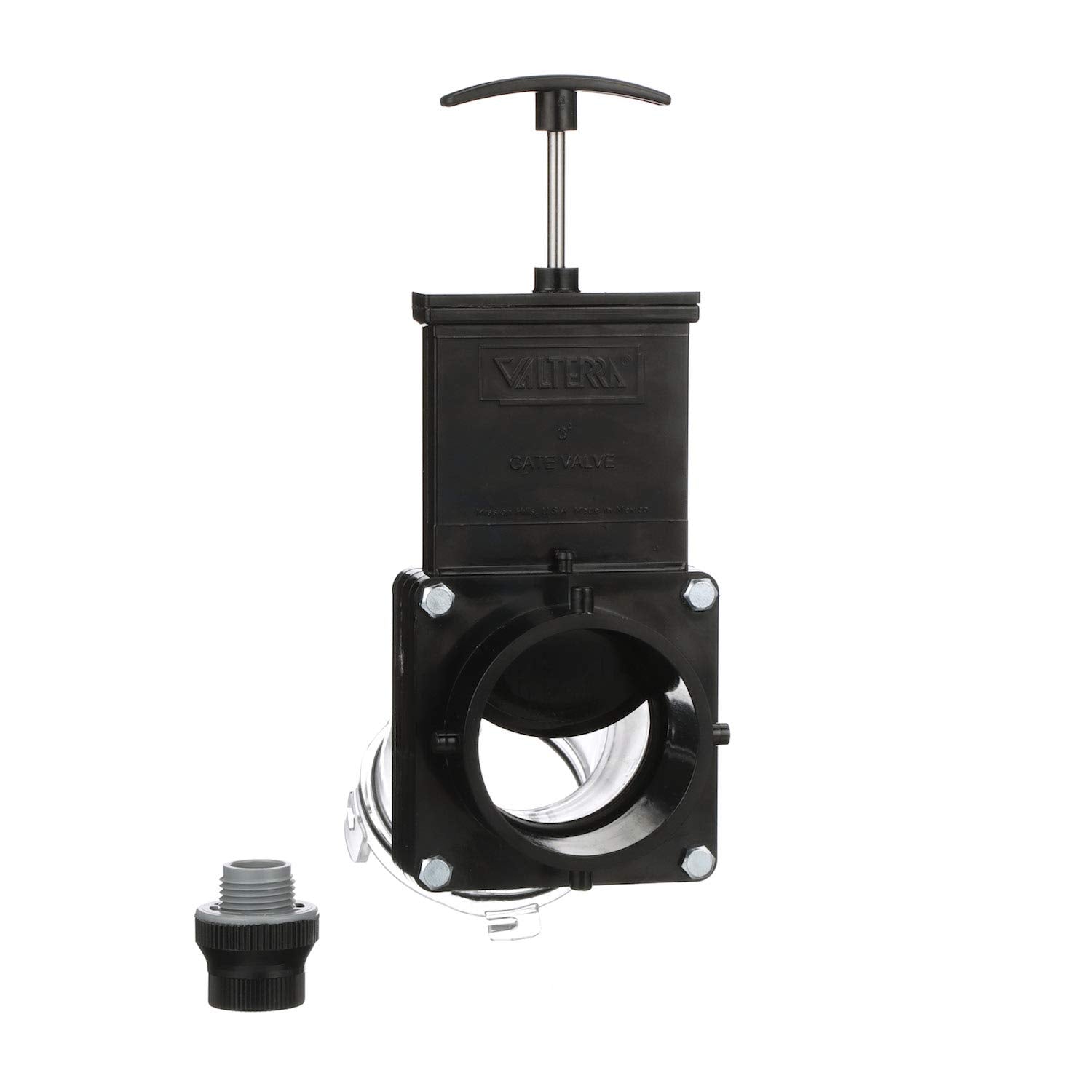 Valterra swivel mechanism showing 360 degree rotation for flexible hose positioning