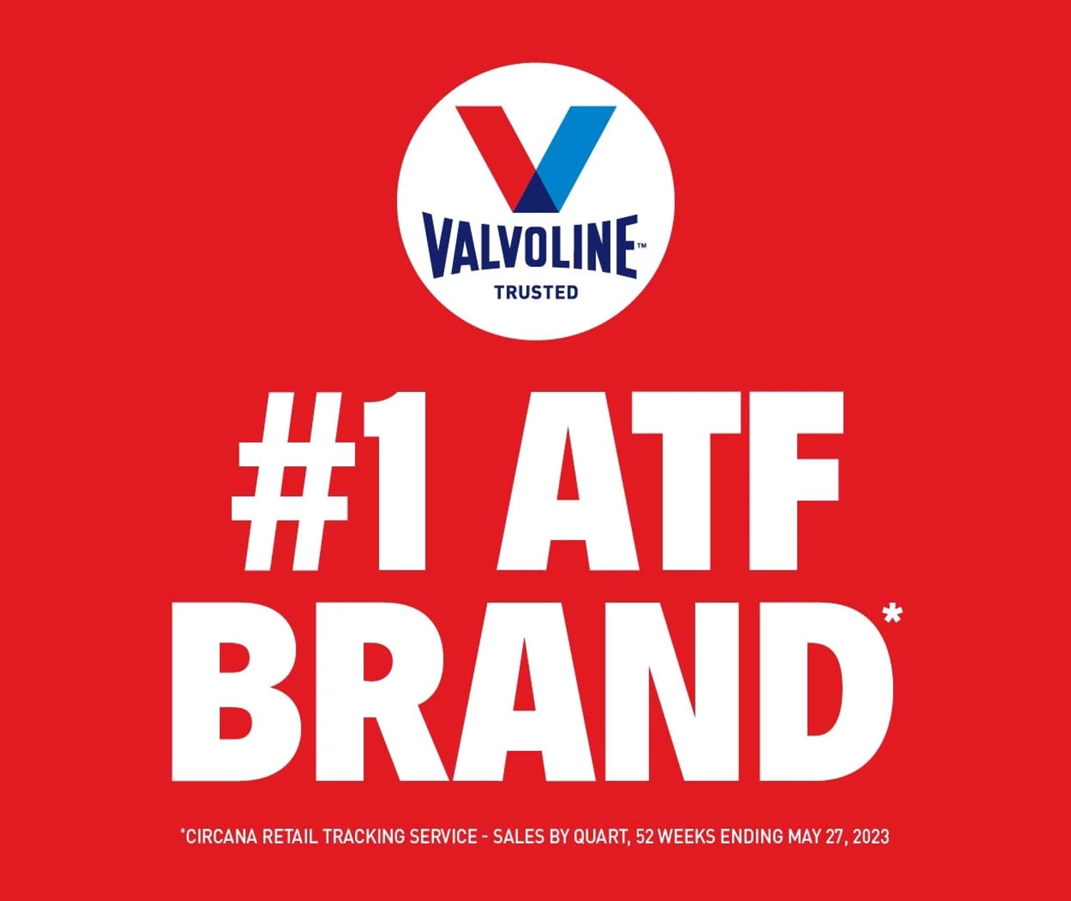 Six 1 QT Valvoline ATF bottles with case ready for professional use