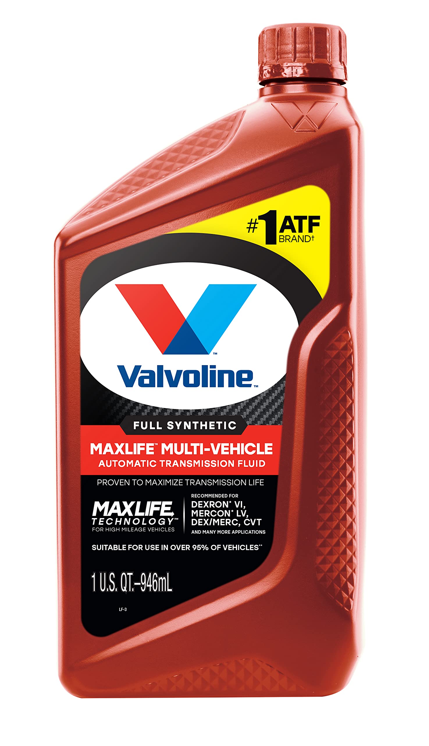 Valvoline ATF bottle close-up highlighting durable packaging and clarity
