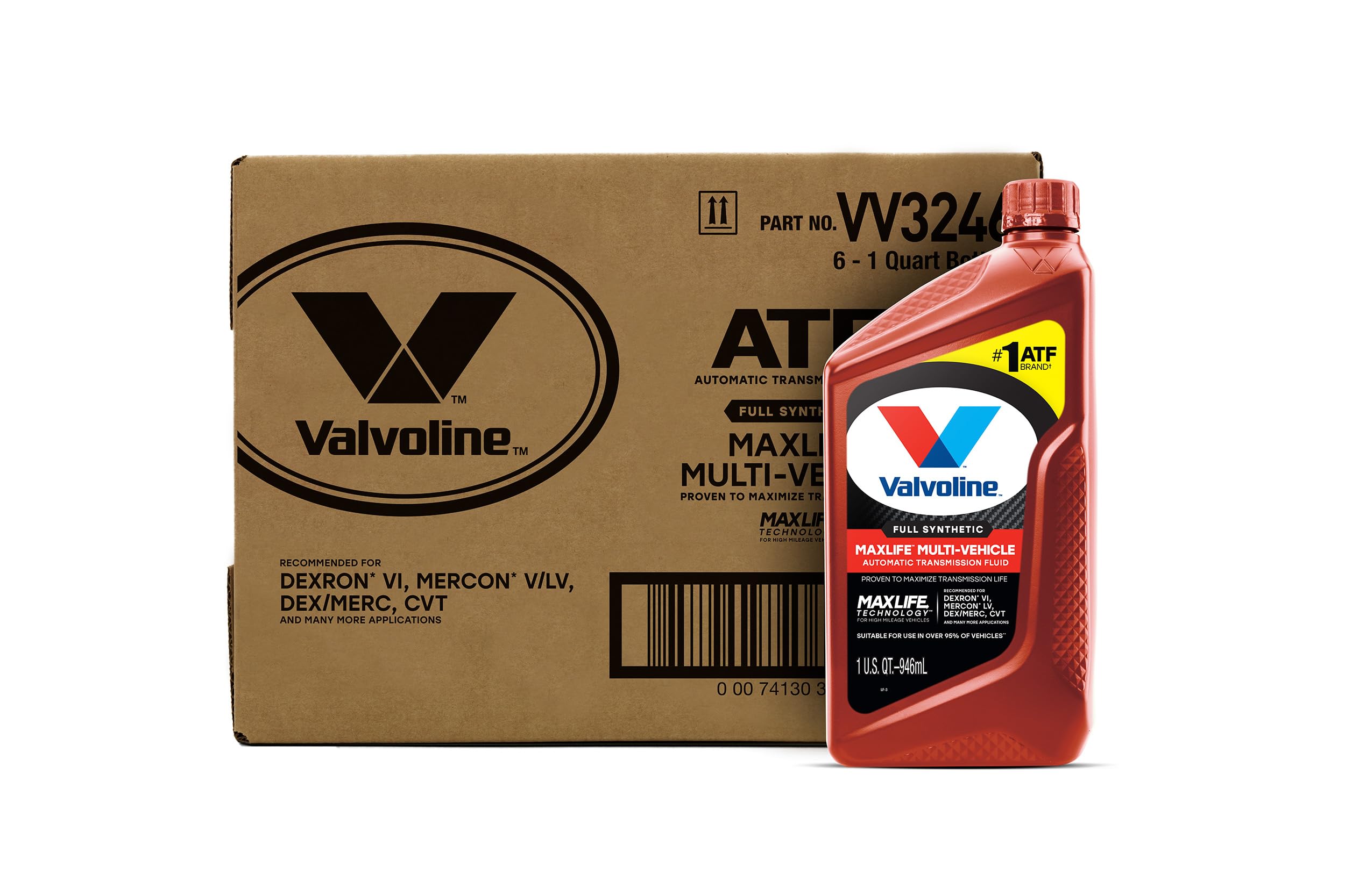 Valvoline ATF front label showing brand and product benefits clearly