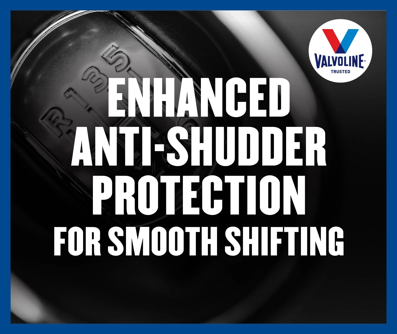 Valvoline bottle placed in engine bay to show fit and service use