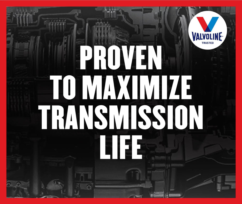 Valvoline MaxLife bottles lined on a garage shelf illustrating storage ready