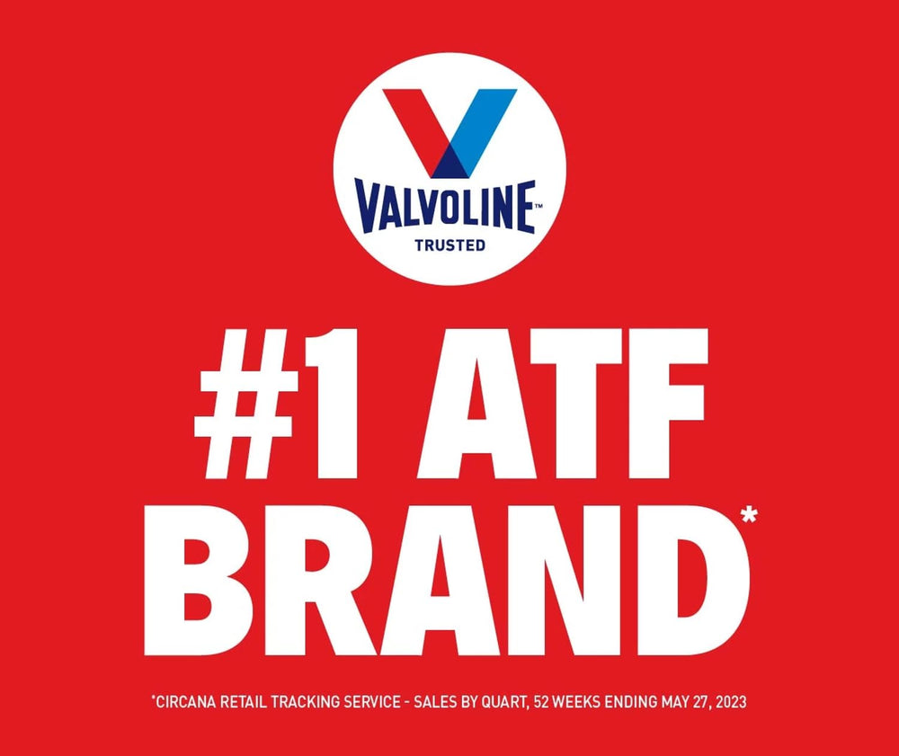Pouring Valvoline MaxLife ATF into a funnel to show clean easy pouring