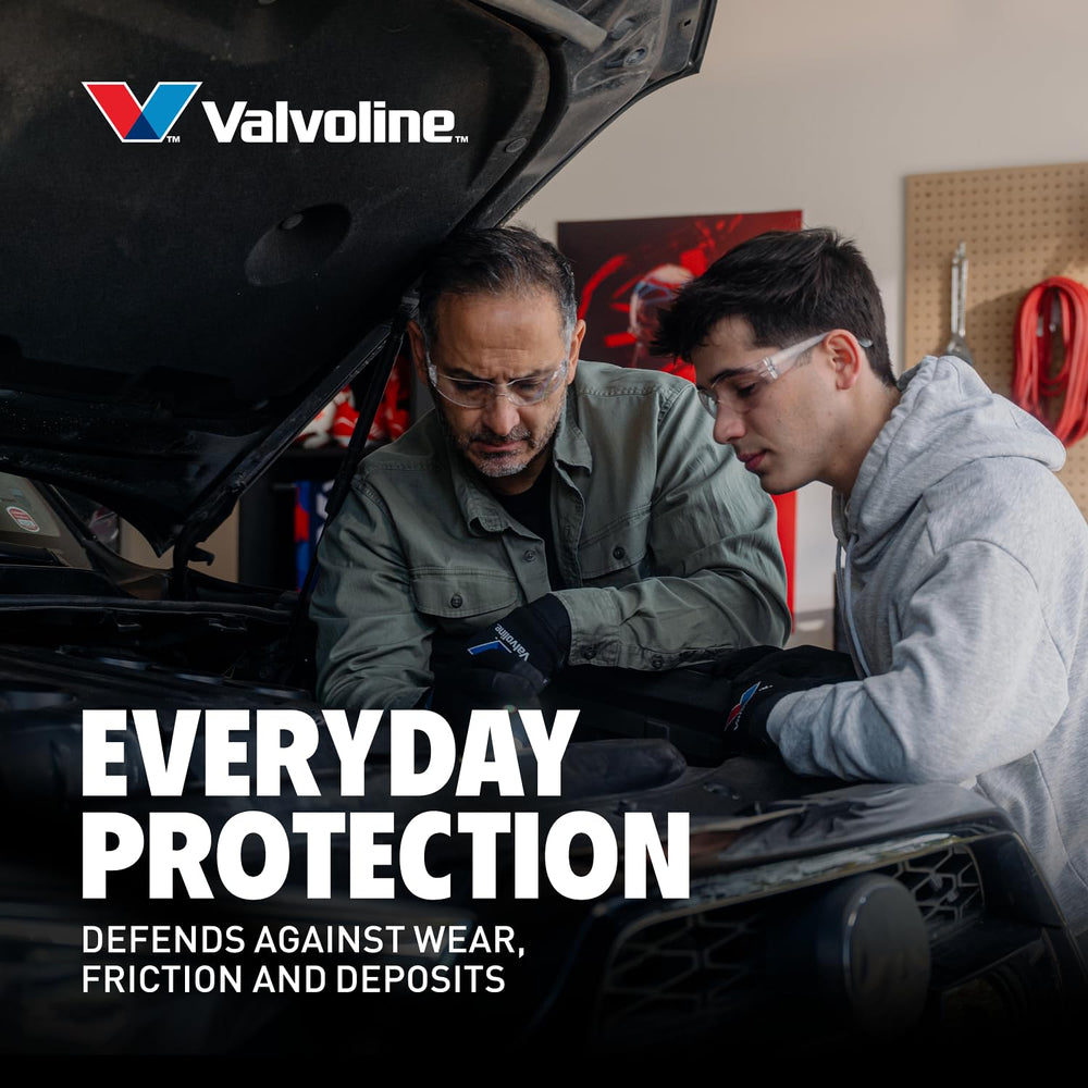 Valvoline oil texture drop highlighting smooth flow and low-friction performance