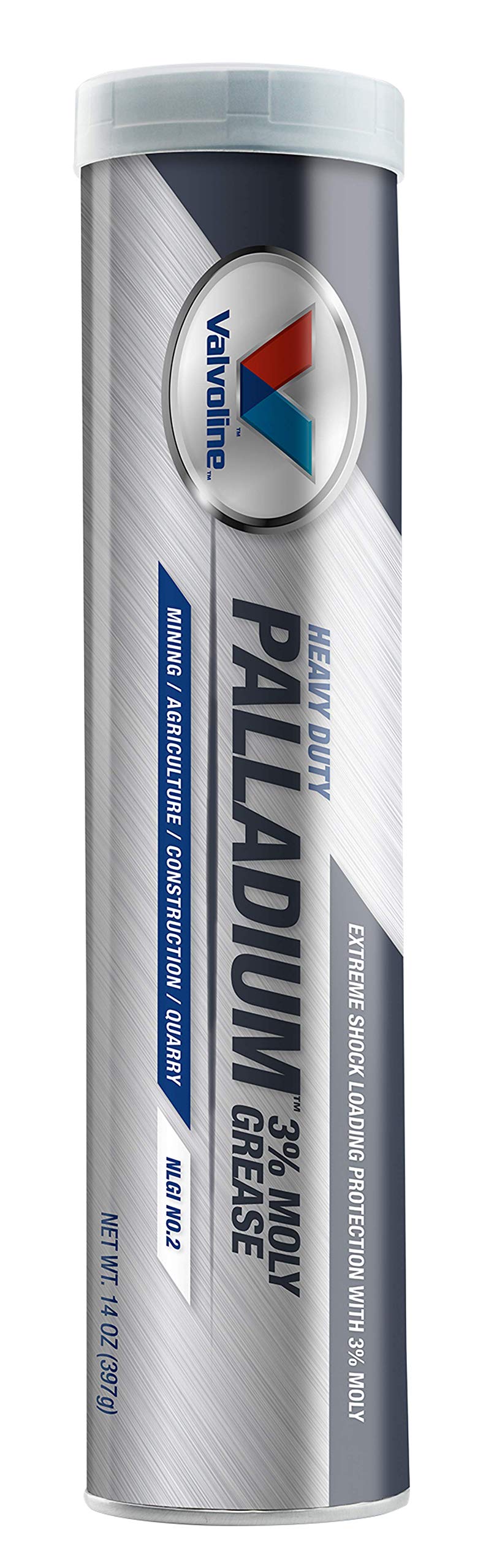 Close-up of Valvoline Palladium grease texture highlighting moly-rich consistency