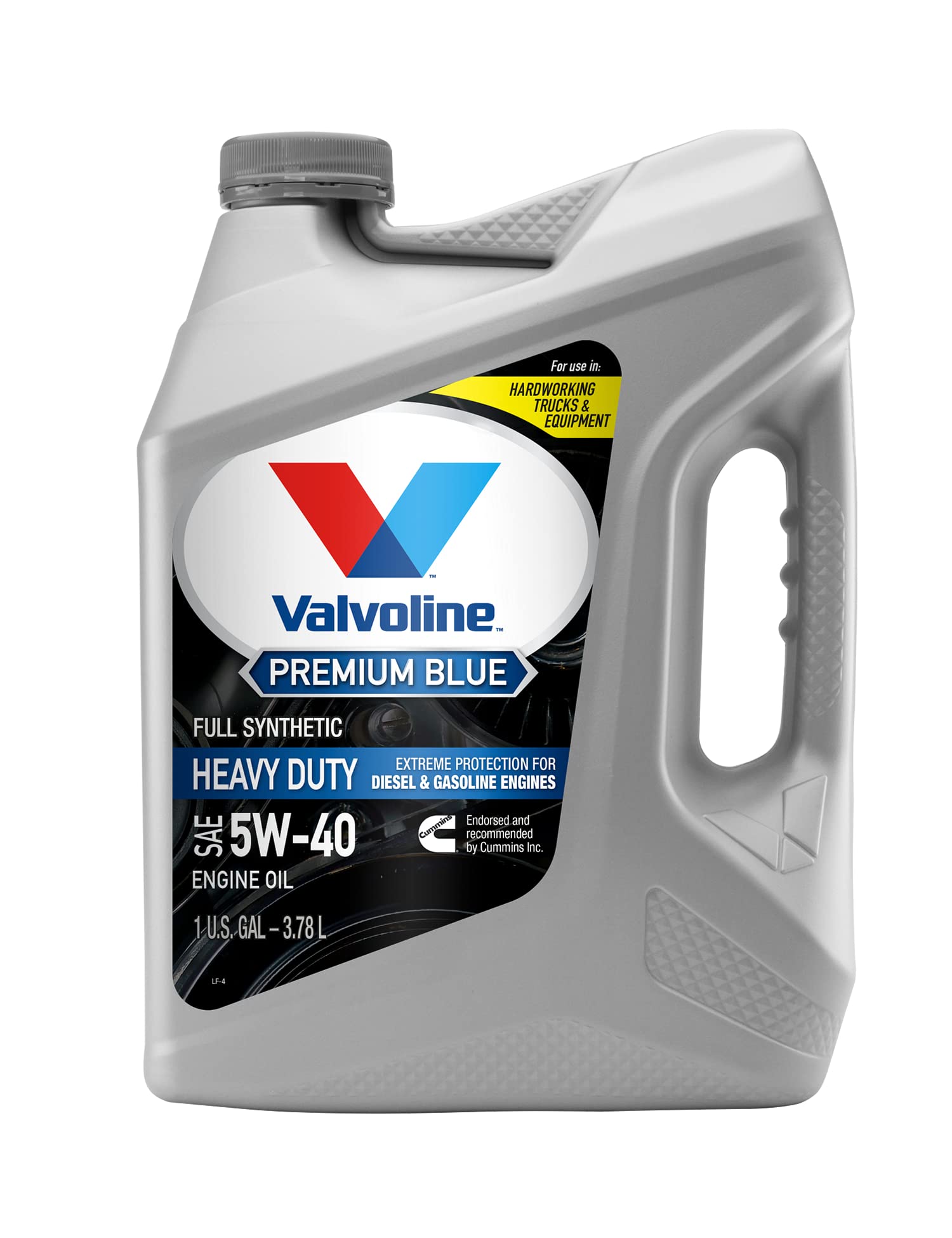Valvoline Premium Blue Extreme front packaging showing product and benefits