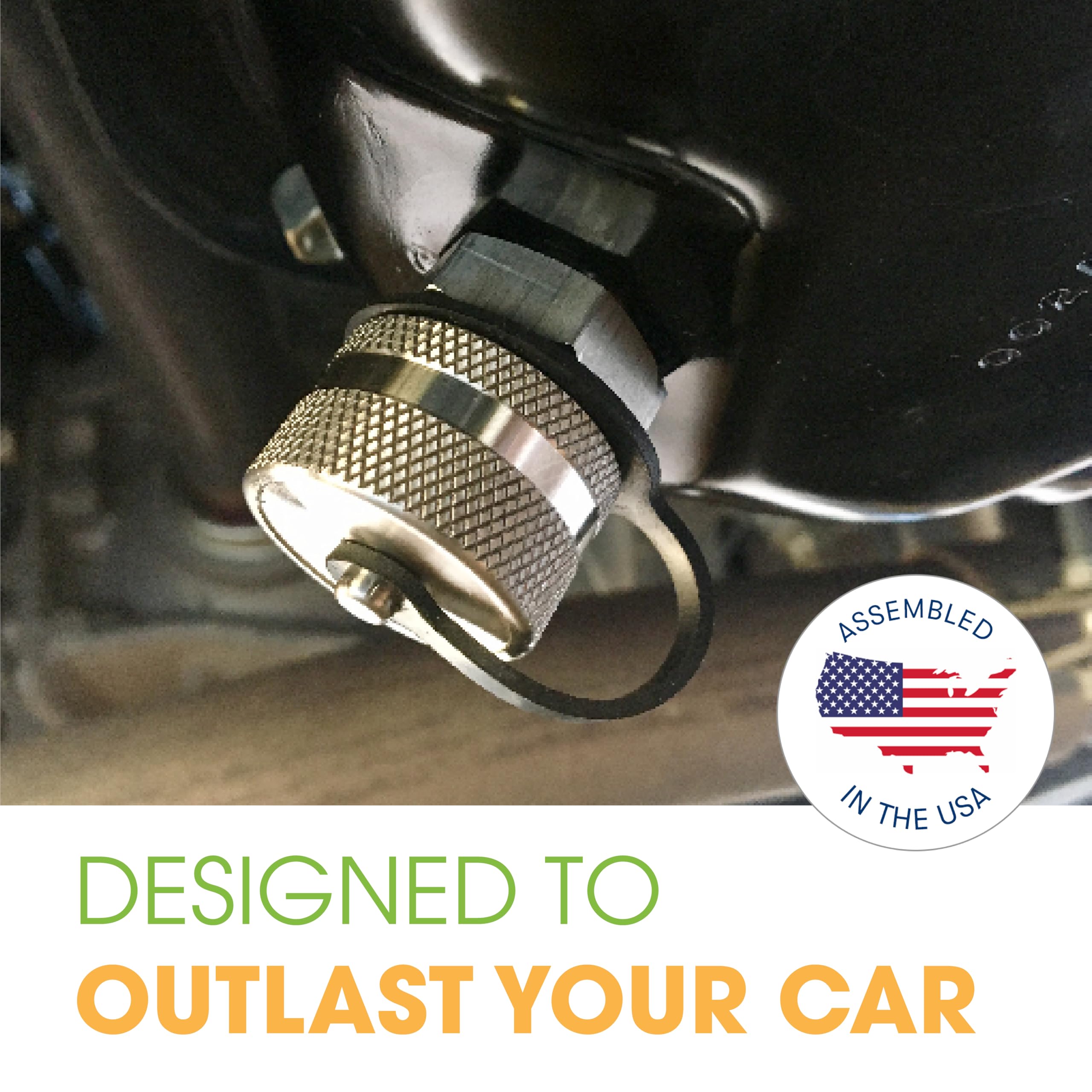 ValvoMax installed under car enabling quick, mess-free oil drain
