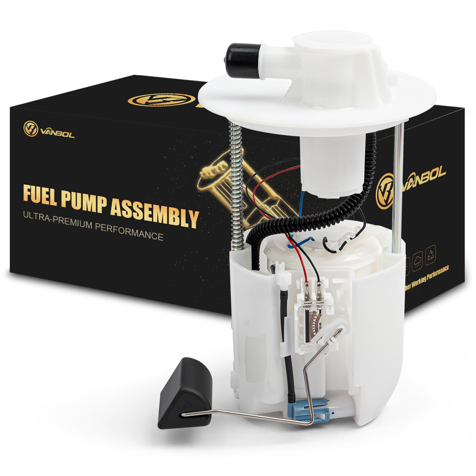 VANBOL fuel pump front assembly showing full module and benefit of complete replacement