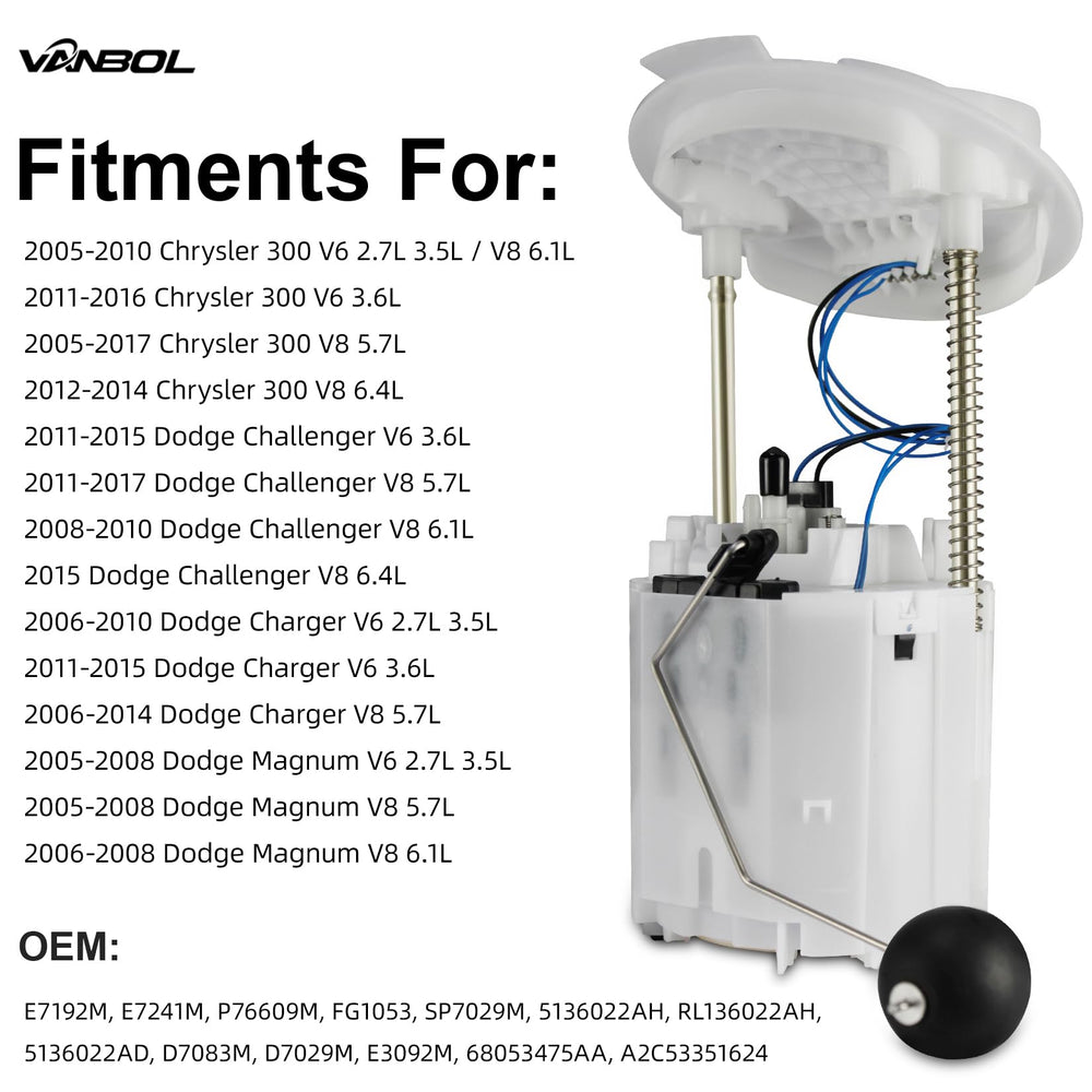 VANBOL fuel pump strainer closeup highlighting filtration and longevity benefit