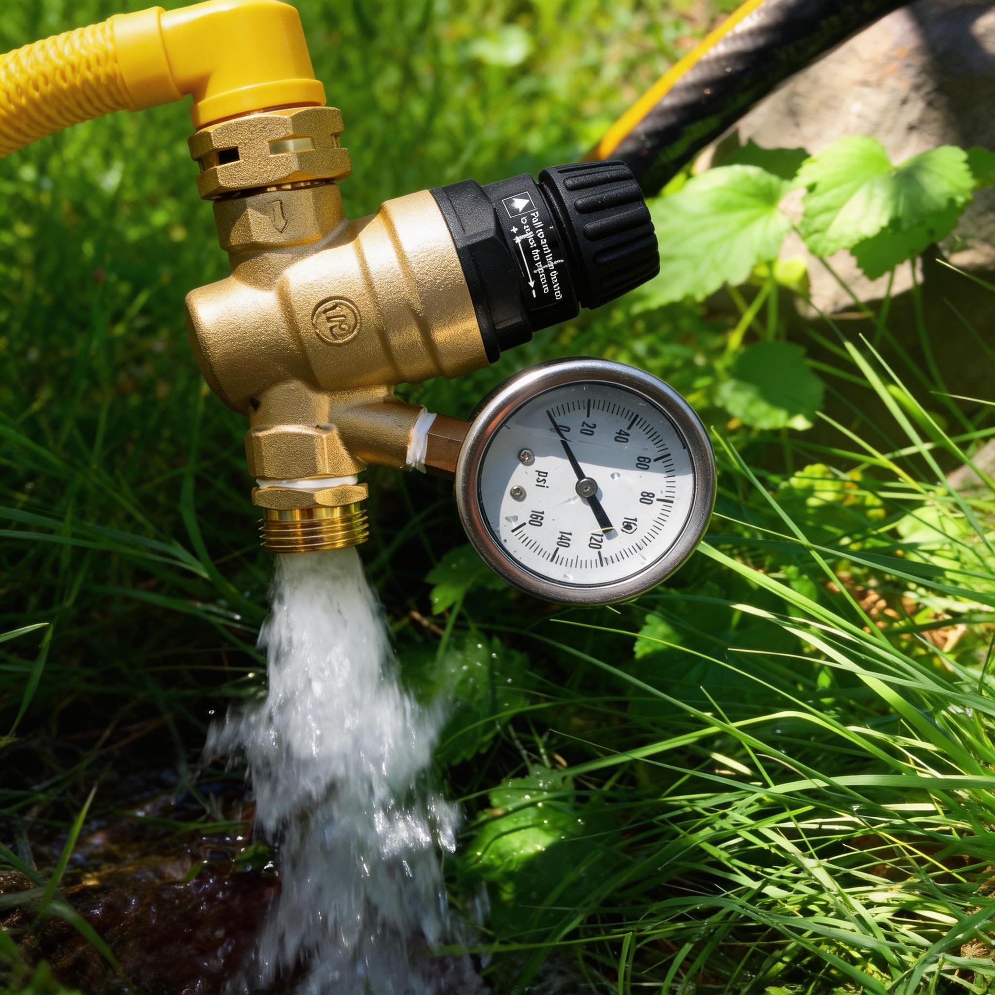 VANCOCO connected to RV hose showing reliable leak-free water supply