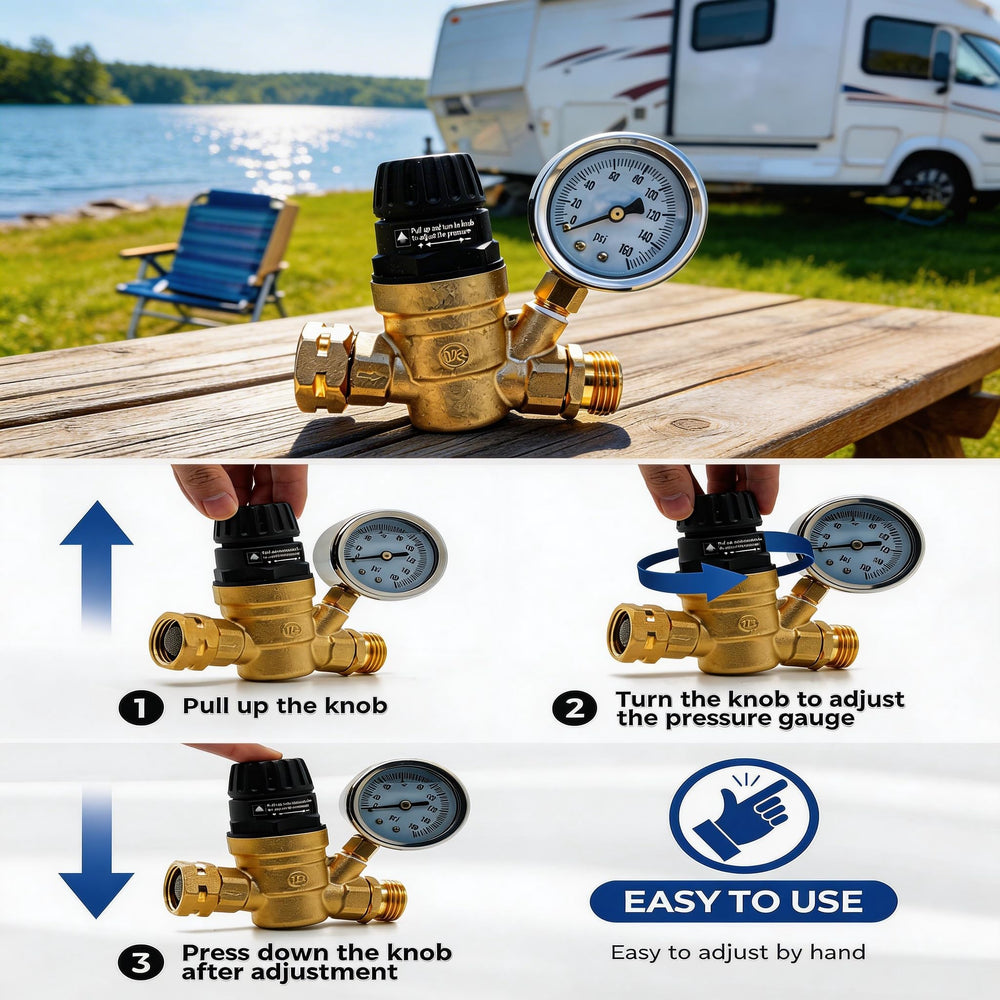 VANCOCO 3/4 inch NH threaded connection for secure hose attachment