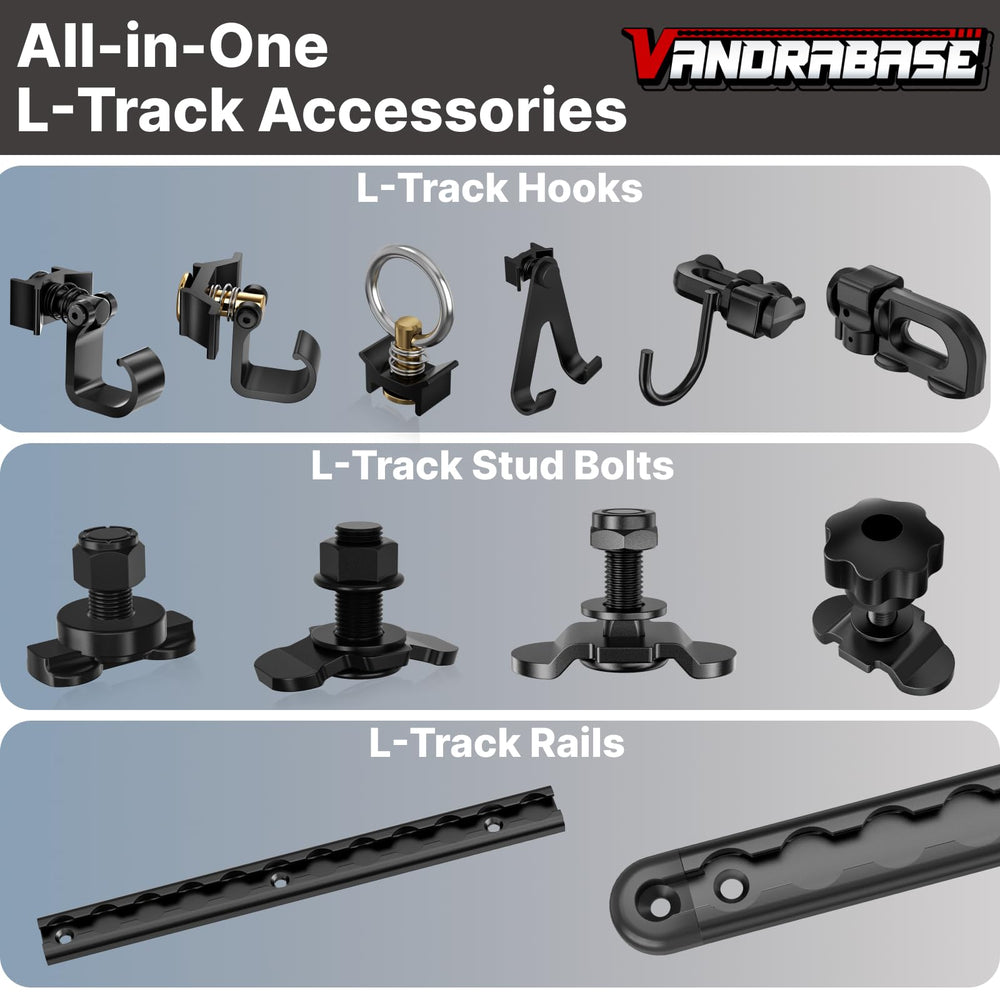 vandrabase four-pack in a trailer lifestyle shot showing versatile mounting and clutter-free cargo benefit