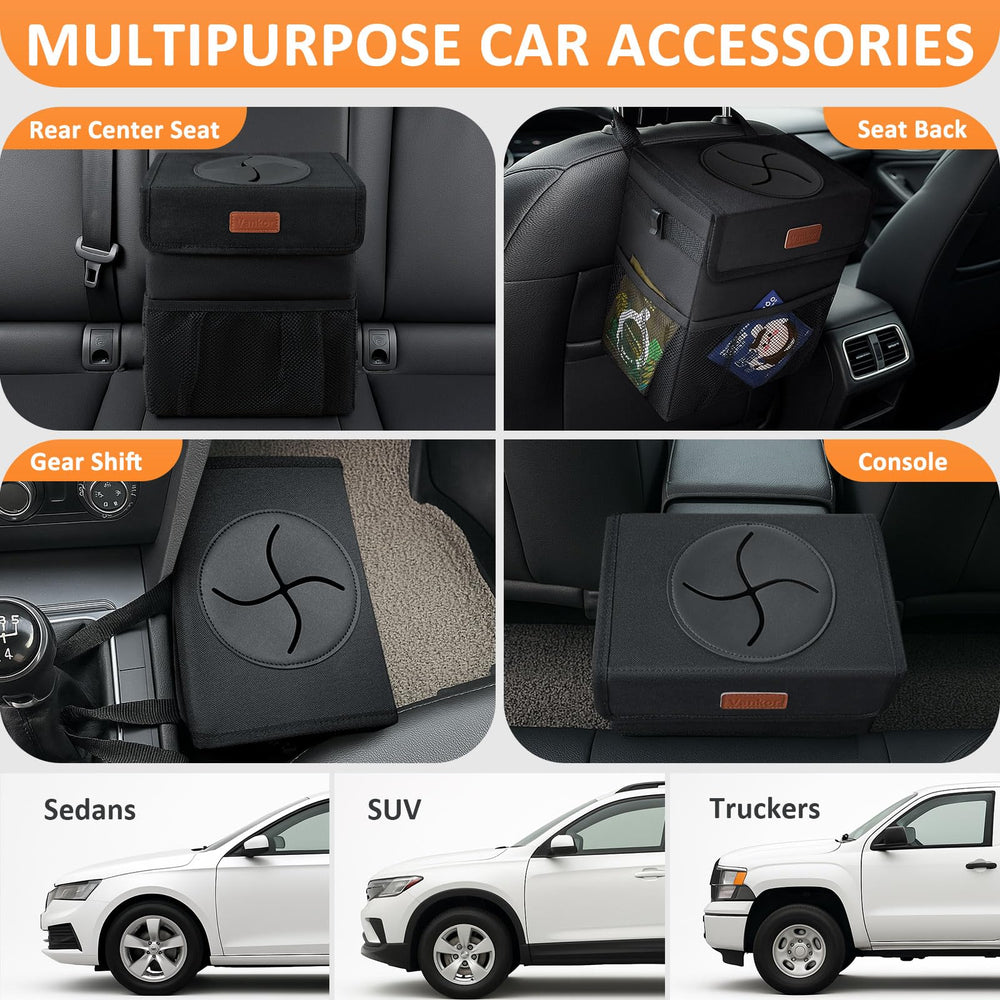 Vankor in use attached to gear shift for convenient placement