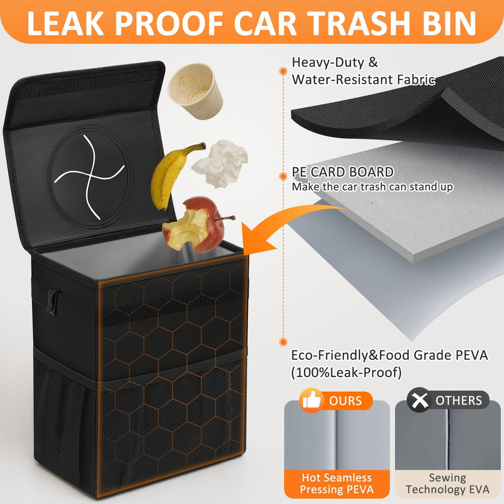 Vankor interior PEVA lining detail for leak-proof cleaning
