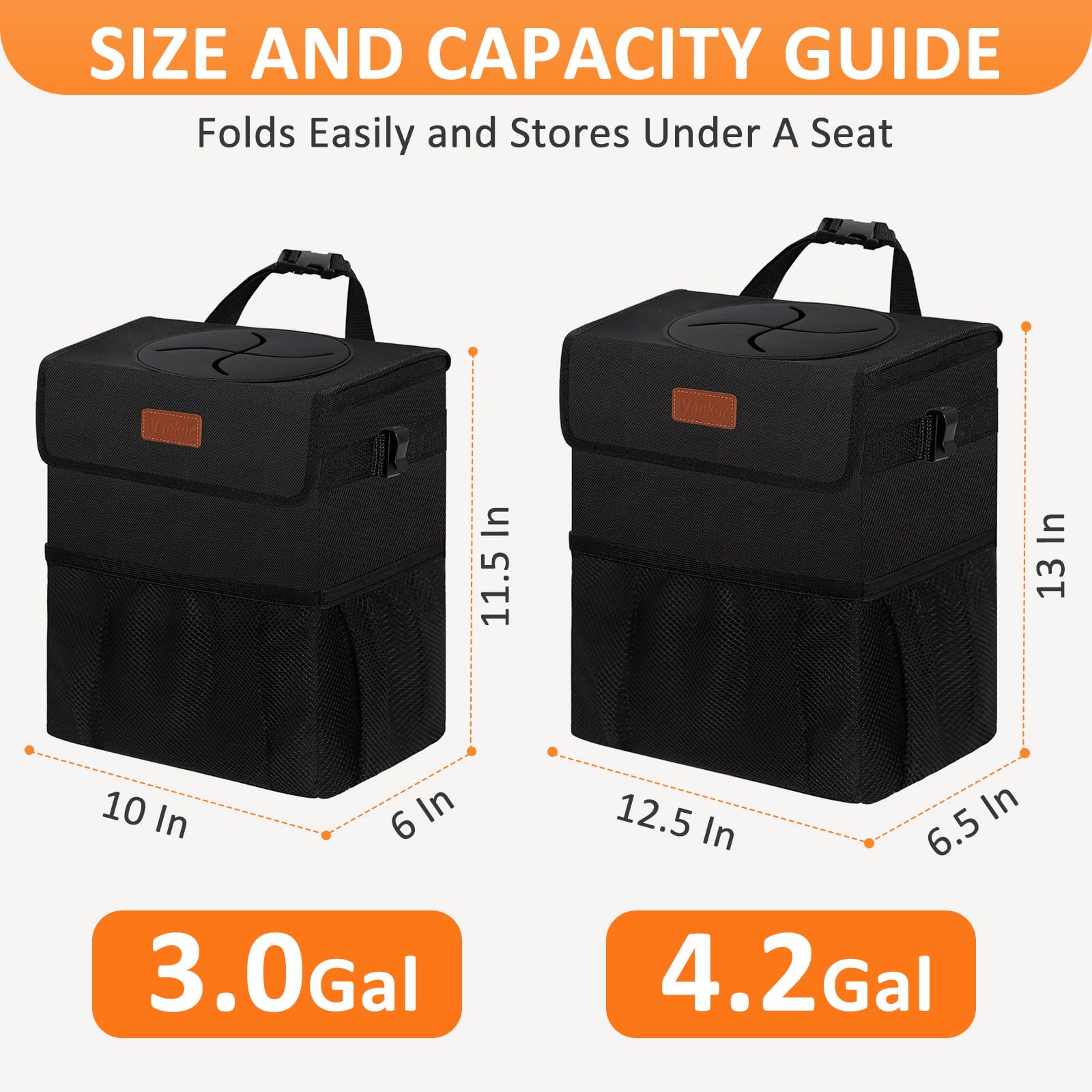 Vankor beside water bottle showing scale for sizing clarity