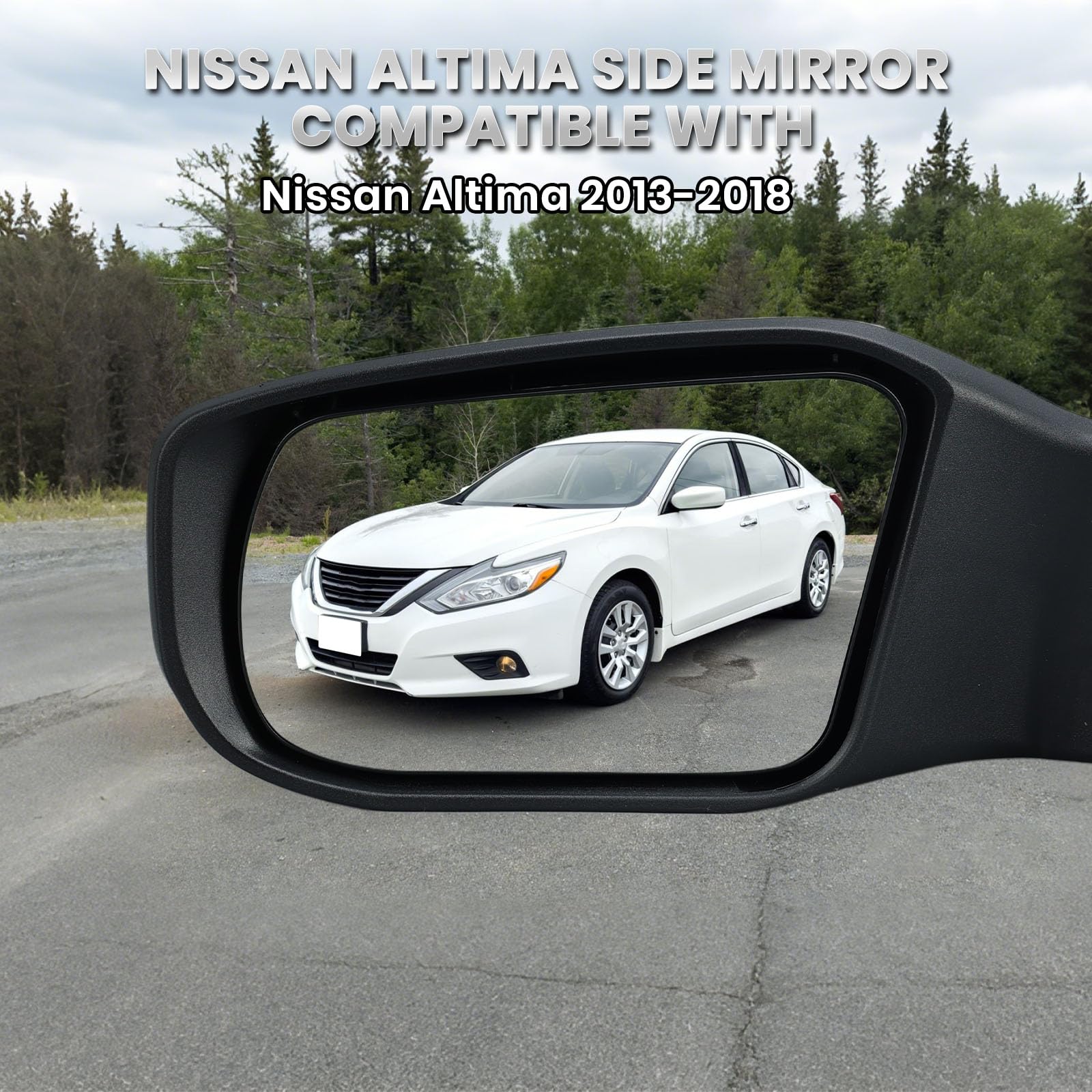 VANLOGY mirror size next to ruler showing accurate dimensions benefit