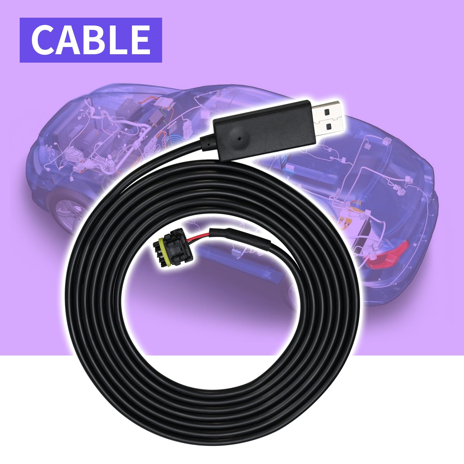 Vanshly cable used with CAN bus splitter for multiple screen connectivity