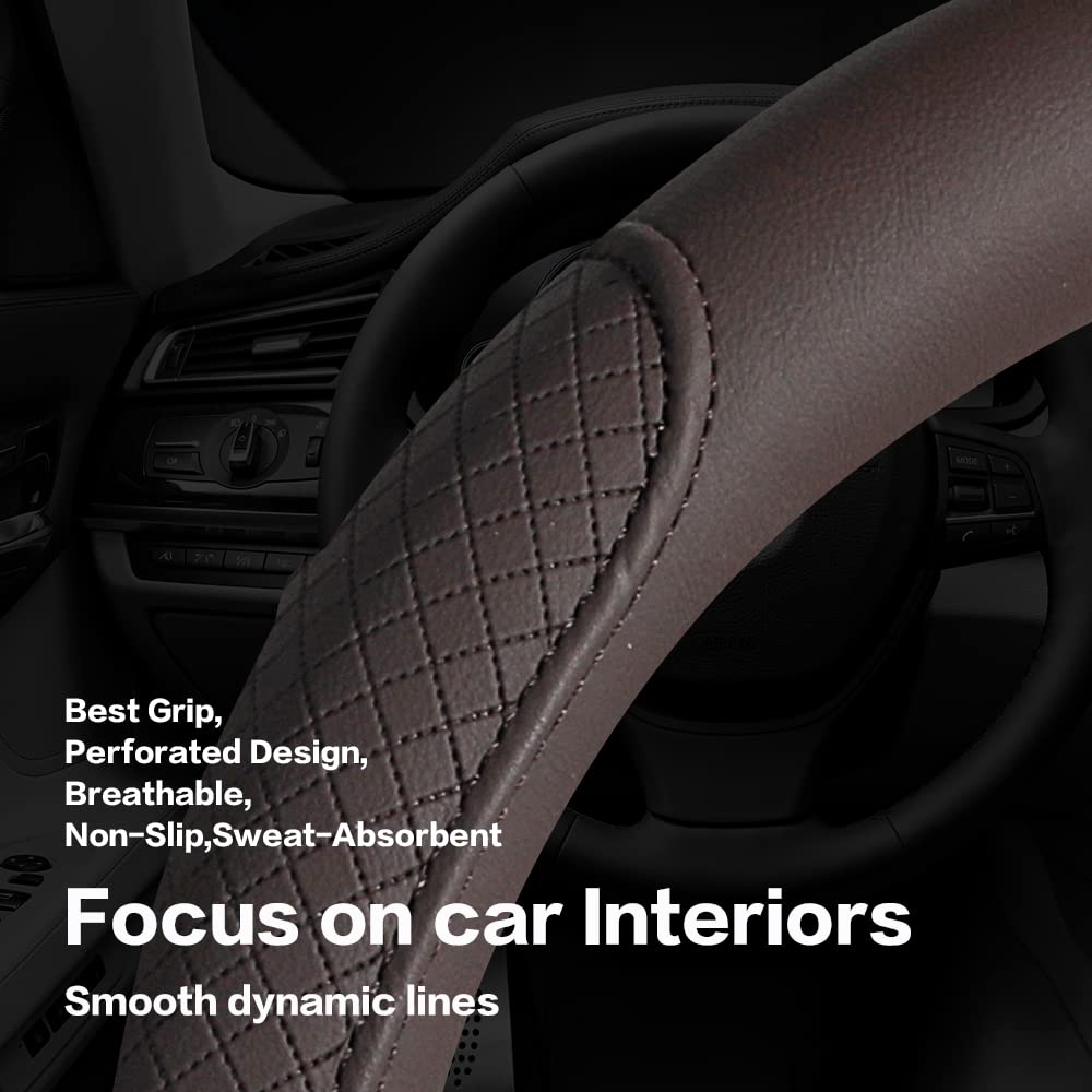 VARGTR in lifestyle driving scene, stylish coffee color improves cabin aesthetics