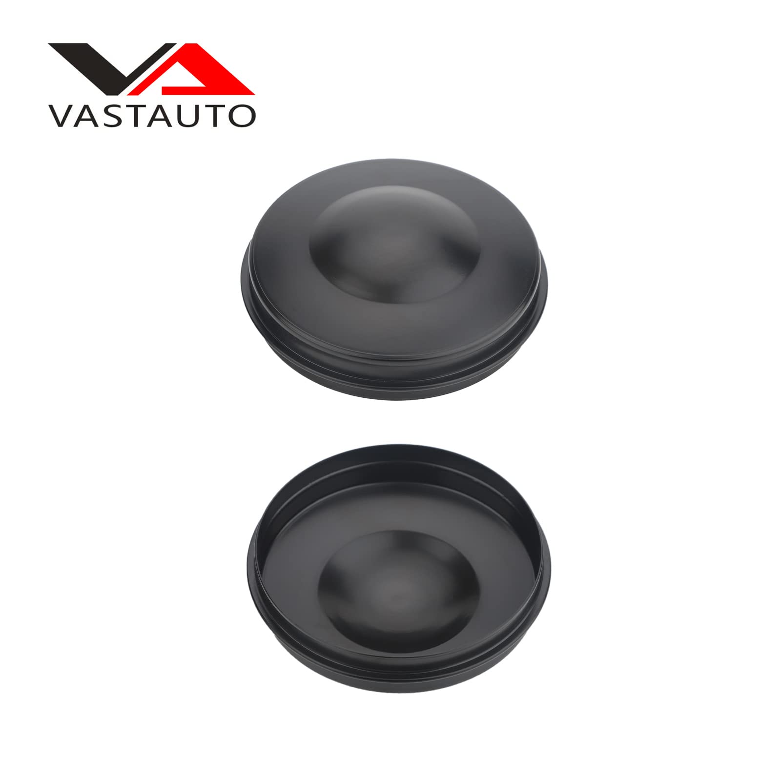 VASTAUTO front hub grease cap packaging and two-piece set for easy replacement