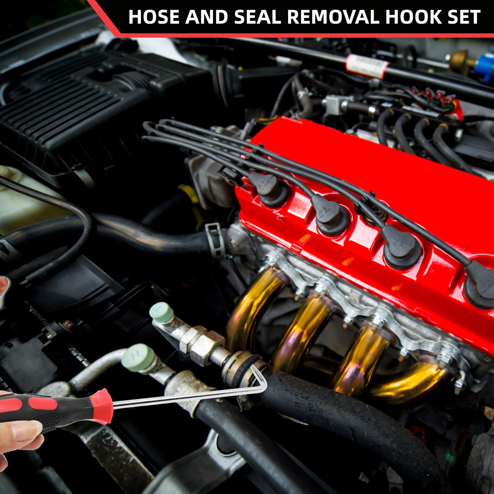 VASTOOLS in use removing radiator hose showing safe separation