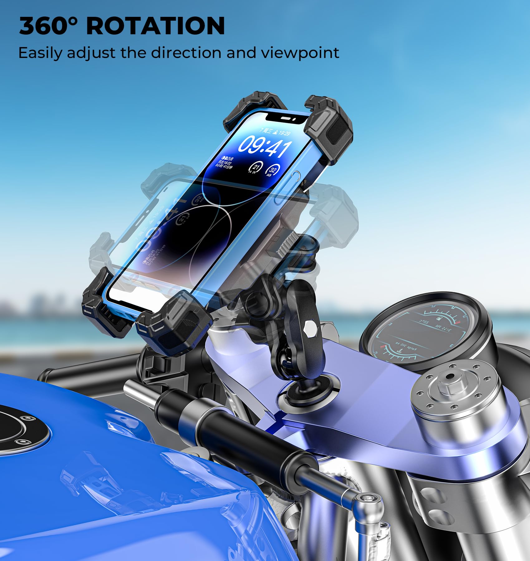 VAZESWIN side profile showing 360° rotation for optimal viewing angle benefit