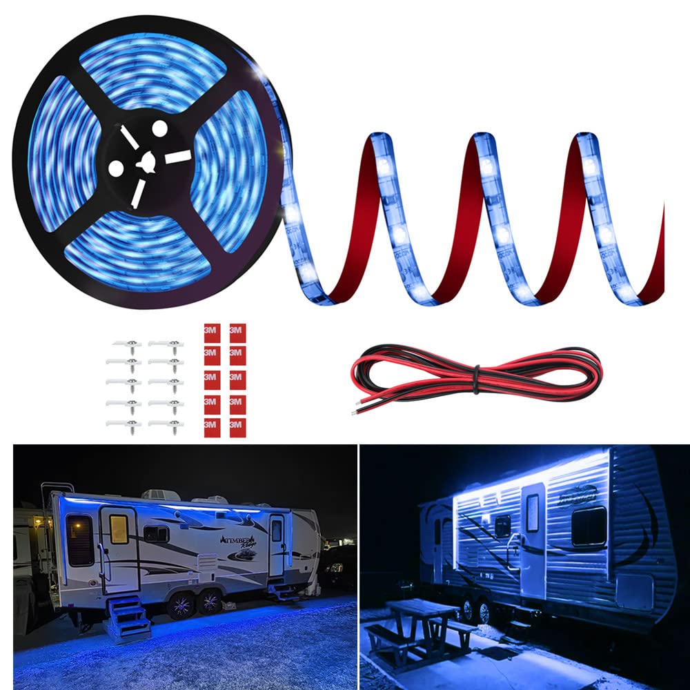 Vbakor front packaging showing full 20ft awning light kit and quick setup benefit
