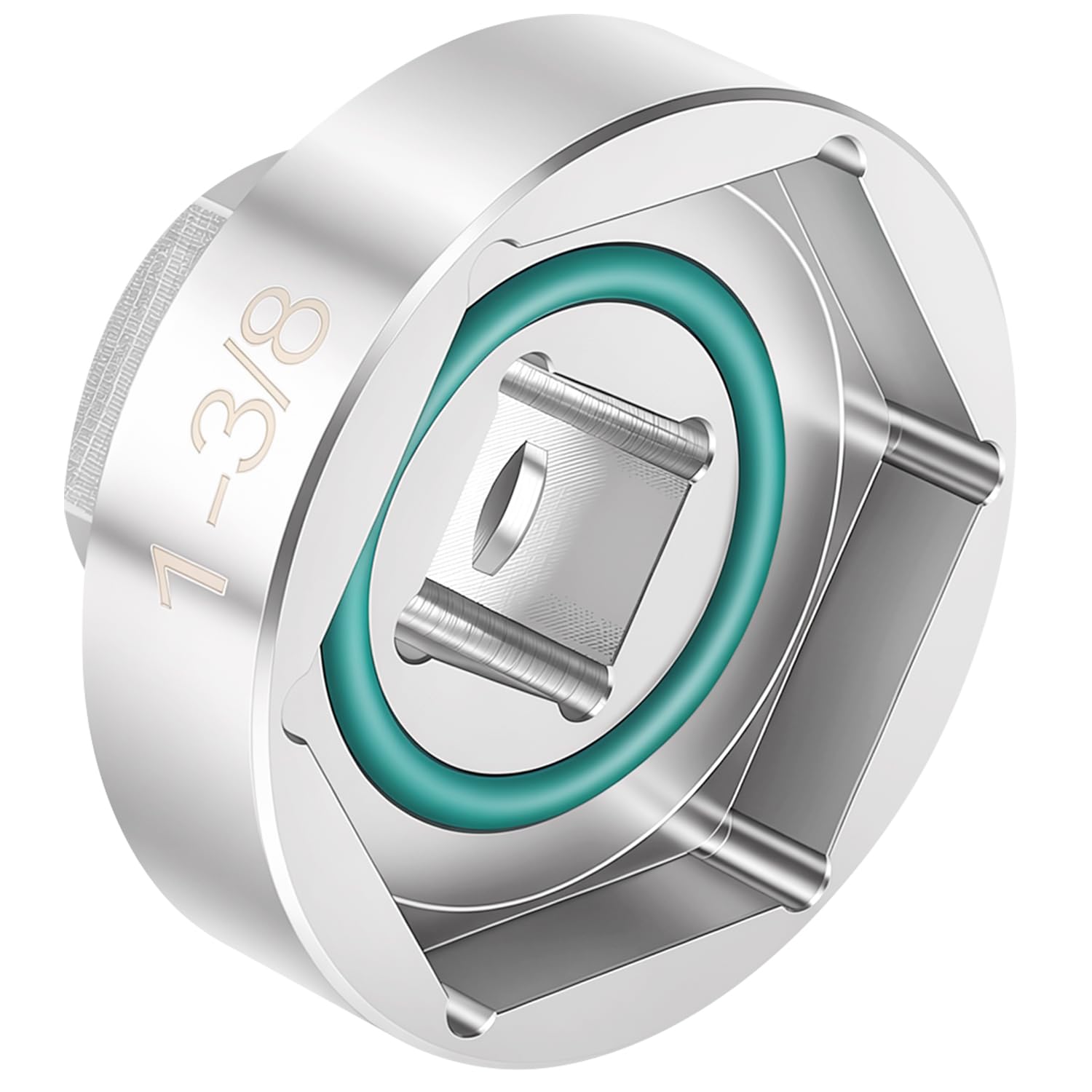 vbaxy fork cap socket front view showing hex fit and robust finish for precise removal