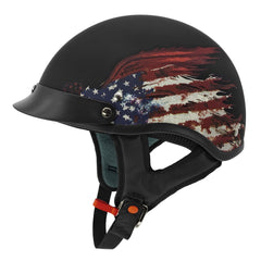 VCAN helmet front view showing DOT-approved shell and clean finish for safety