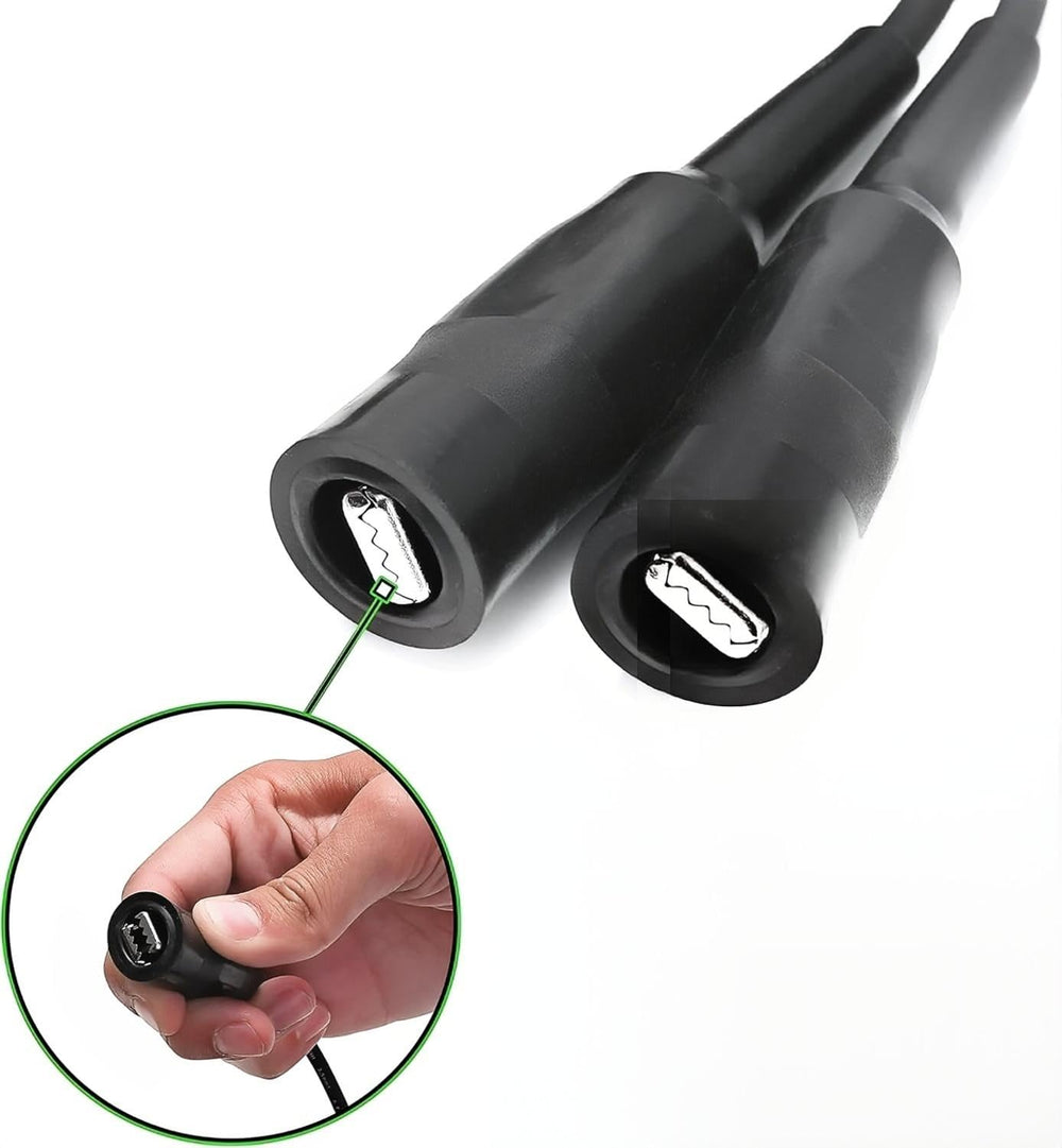 VCC 5ft heavy-gauge cable stretched showing extended reach